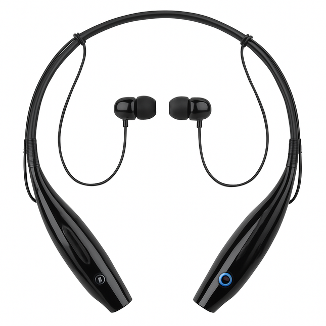 iNOVA Wireless Sports Stereo Hands Free Headset for Phone and Tablet in Black