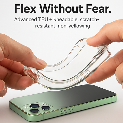 Shockproof Clear Phone Case for iPhone - Protective & Clear