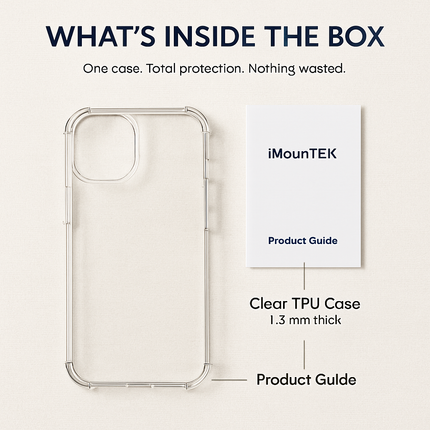 Shockproof Clear Phone Case for iPhone - Protective & Clear
