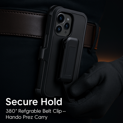 Shockproof Phone Case: All-Round Protection with Belt Clip
