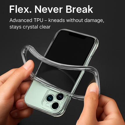 Shockproof Clear Phone Case for iPhone - Protective & Clear