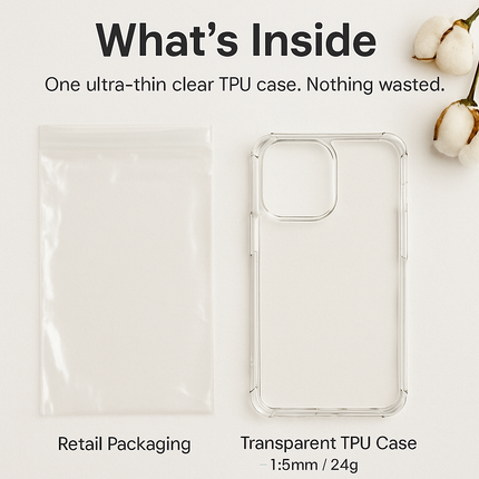 Shockproof Clear Phone Case for iPhone - Protective & Clear