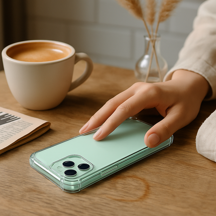 Shockproof Clear Phone Case for iPhone - Protective & Clear