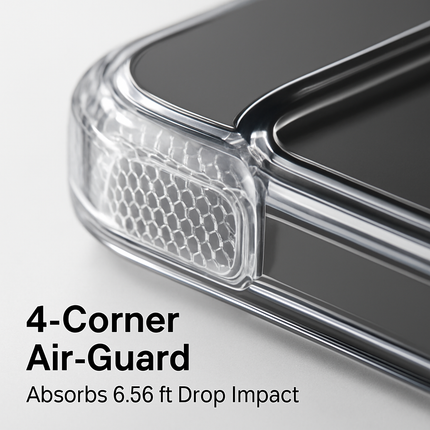 Metal Kickstand Clear Case for iPhone – MagSafe Ready