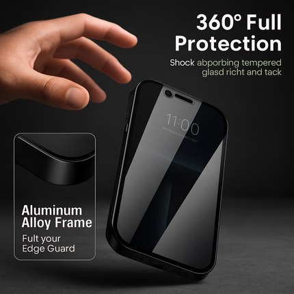 Privacy Magnetic Phone Case 360° Anti-Spy Full Protection