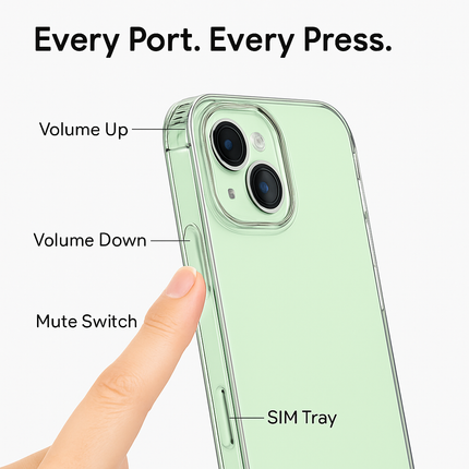 Shockproof Clear Phone Case for iPhone - Protective & Clear