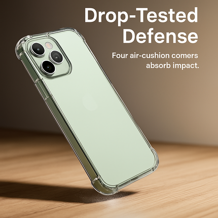 Shockproof Clear Phone Case for iPhone - Protective & Clear