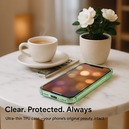 Shockproof Clear Phone Case for iPhone - Protective & Clear