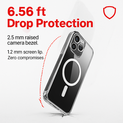 Metal Kickstand Clear Case for iPhone – MagSafe Ready