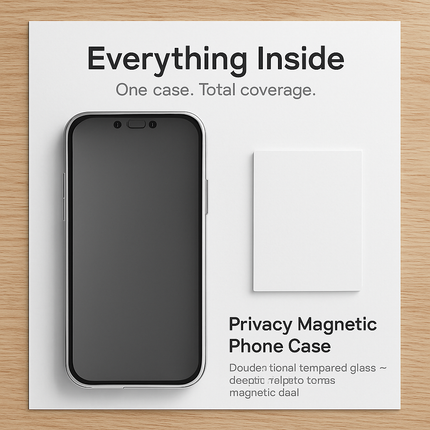 Privacy Magnetic Phone Case 360° Anti-Spy Full Protection