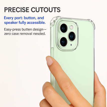 Shockproof Clear Phone Case for iPhone - Protective & Clear