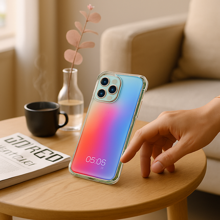 Shockproof Clear Phone Case for iPhone - Protective & Clear