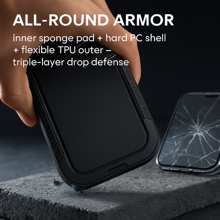 Shockproof Phone Case: All-Round Protection with Belt Clip