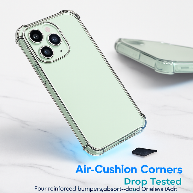 Shockproof Clear Phone Case for iPhone - Protective & Clear