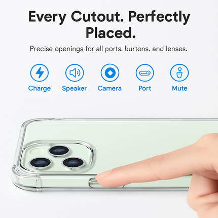 Shockproof Clear Phone Case for iPhone - Protective & Clear