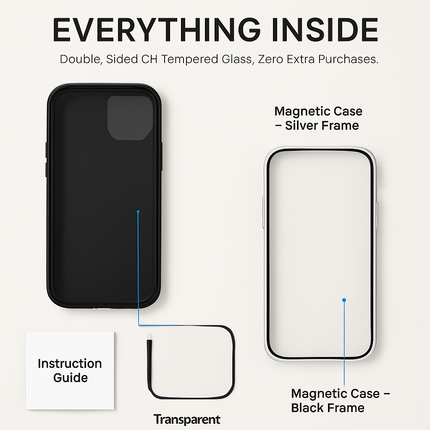 Privacy Magnetic Phone Case 360° Anti-Spy Full Protection