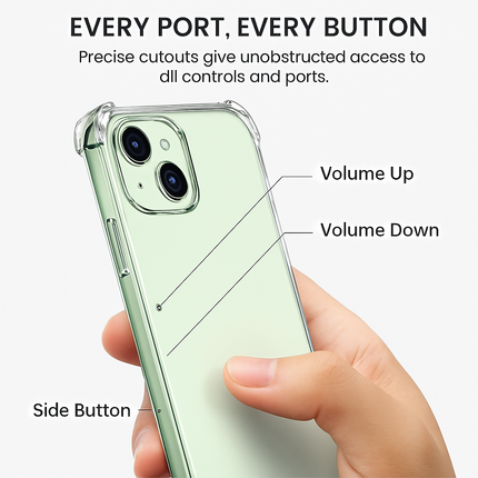 Shockproof Clear Phone Case for iPhone - Protective & Clear
