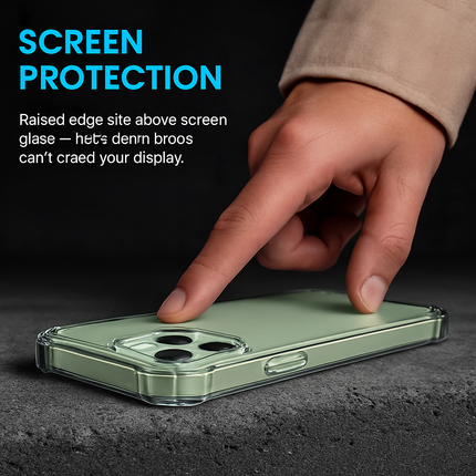 Shockproof Clear Phone Case for iPhone - Protective & Clear