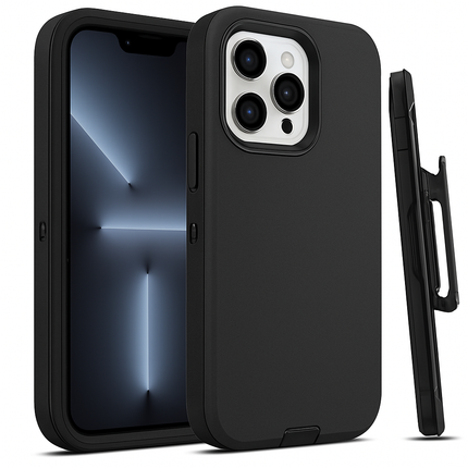 Shockproof Phone Case: All-Round Protection with Belt Clip