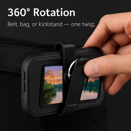Shockproof Phone Case: All-Round Protection with Belt Clip