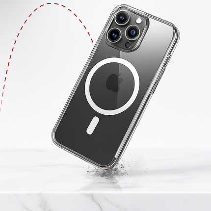 Metal Kickstand Clear Case for iPhone – MagSafe Ready