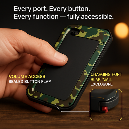 Rugged Shock-Resistant Hybrid Full Cover Case For iPhone 6 Plus