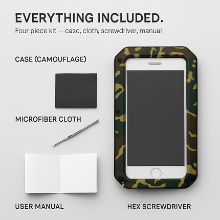 Rugged Shock-Resistant Hybrid Full Cover Case For iPhone 6 Plus