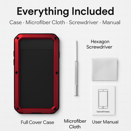 Rugged Shock-Resistant Hybrid Full Cover Case For iPhone 6 Plus
