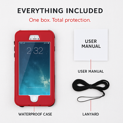 Rugged Water-proof Hybrid Full Cover Case For iPhone 6 Plus