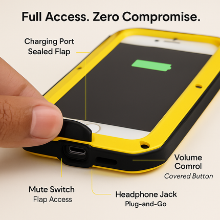 Rugged Shock-Resistant Hybrid Full Cover Case For iPhone 6s Plus