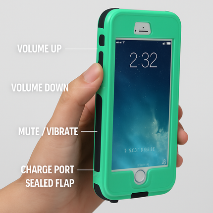Rugged Water-proof Hybrid Full Cover Case For iPhone 6s Plus