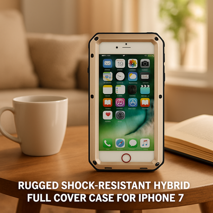 Rugged Shock-Resistant Hybrid Full Cover Case For iPhone 7