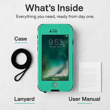 Rugged Water-proof Hybrid Full Cover Case For iPhone 7