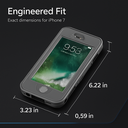 Rugged Water-proof Hybrid Full Cover Case For iPhone 7