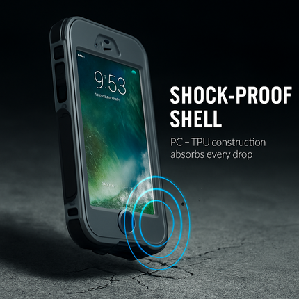 Rugged Water-proof Hybrid Full Cover Case For iPhone 7