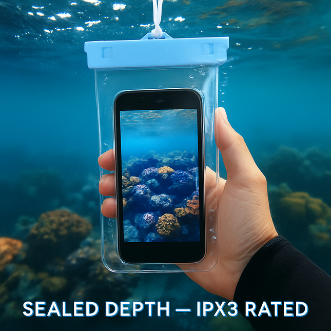 Waterproof Phone Pouch Dry Bag for 6-Inch Smartphones