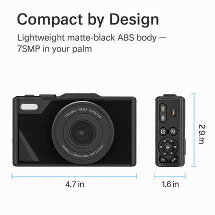 5K 75MP Digital Camera for Photography Anti-Shake WiFi Vlogging Video Camera with 9 Shooting Modes 18X Zoom Fill Light Webcam Function 2 Batteries 32G