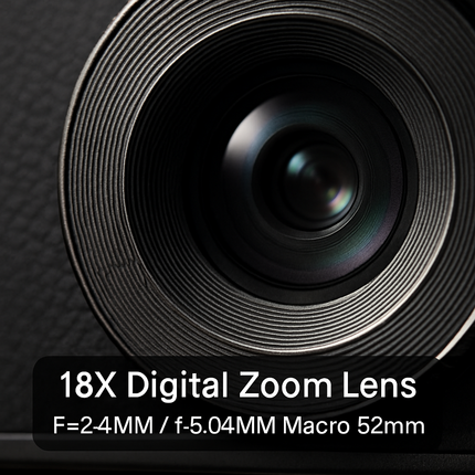 5K 75MP Digital Camera for Photography Anti-Shake WiFi Vlogging Video Camera with 9 Shooting Modes 18X Zoom Fill Light Webcam Function 2 Batteries 32G