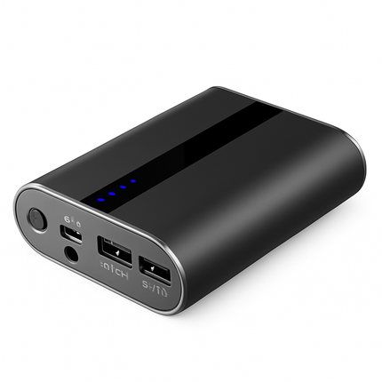 12000mAh Portable Charger with Dual USB Ports 3.1A Output Power Bank Ultra-Compact External Battery Pack Fast Charging for IOS Phone Samsung Xiaomi ZT