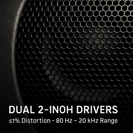 iRola Wireless Speaker Powerful Dual Subwoofer Stereo Bass Noise Cancelling w/Mic Aux-in for Camping Party