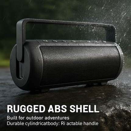 iRola Wireless Speaker Powerful Dual Subwoofer Stereo Bass Noise Cancelling w/Mic Aux-in for Camping Party