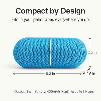 Ultra-Portable Rainbow LED Wireless Speaker