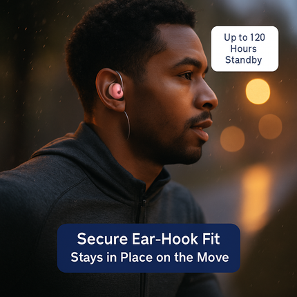Mini Stereo Wireless Headset Pink Color for Hands-Free Calls