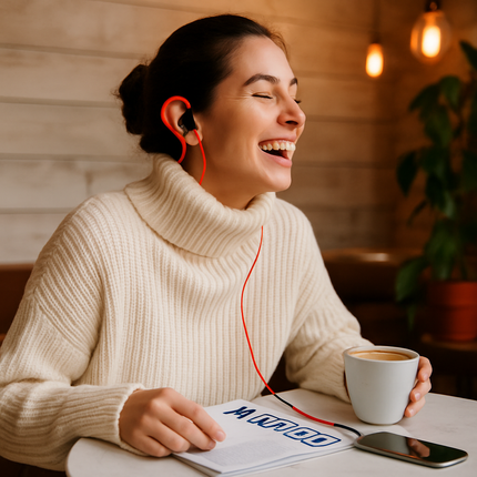 Wireless Headsets V4.1 Sport In-Ear Stereo Headphones Sweat-proof Noise Canceling Earphones Back-Headphone w/Mic Hands-free for Running Hiking Travel