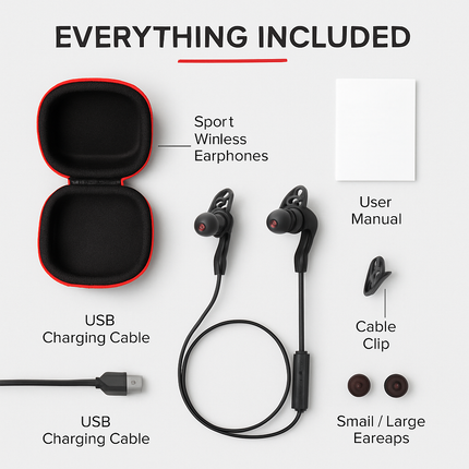 Streamlined Sport Wireless Earphones
