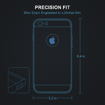 Slim Shock-resistant Mirror Case For iPhone 6 Plus/6s Plus