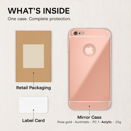 Slim Shock-resistant Mirror Case For iPhone 6 Plus/6s Plus