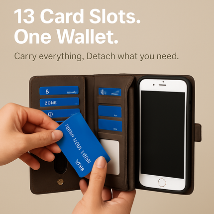 iPhone 6s Plus Wallet Case with Detachable Cover