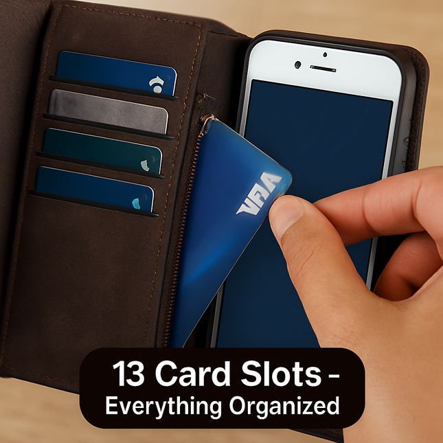 Dual-Folio Wallet Case with Detachable Case