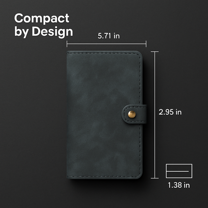 Wallet Case with Detachable Phone and Card Wallet